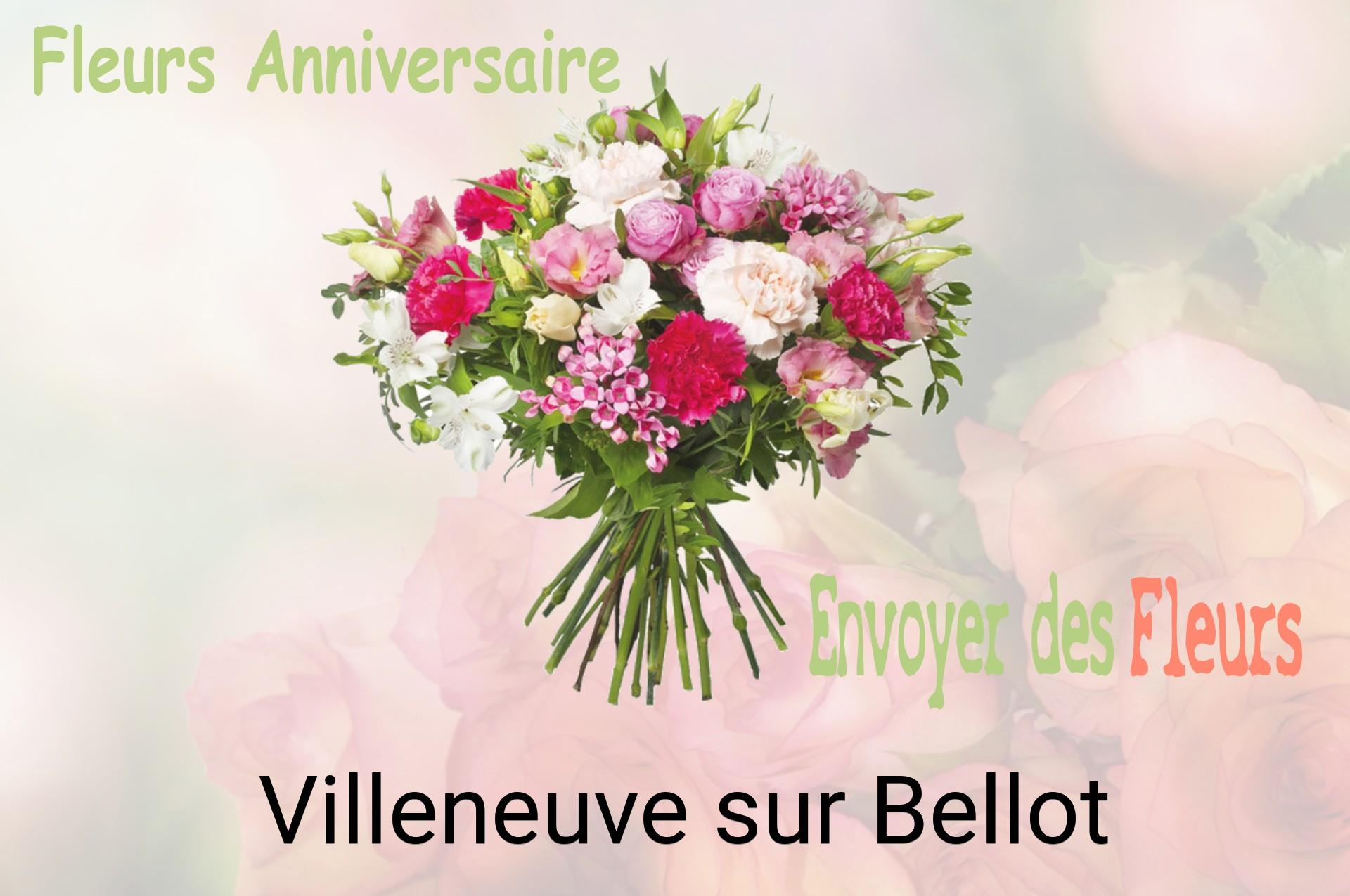 Bouquet de fleurs d’anniversaire livré à Villeneuve-sur-Bellot